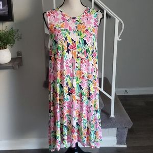 Cynthia Rowley Multicolor Floral Swing Dress